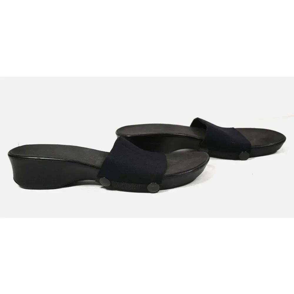 Onesole black interchangeable strap sandals size 8 with 7 straps